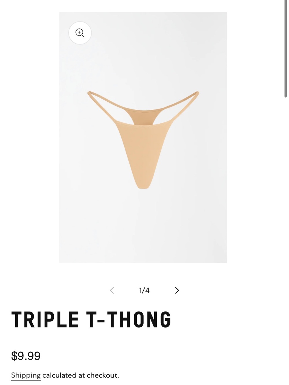 Triple T-Thong Nude Women's Thong